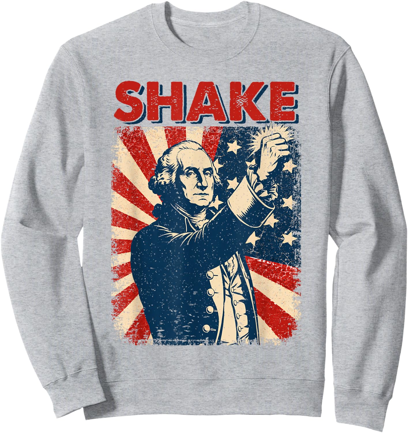 Funny Shake Matching Couples 4th of July Joke Men Women Sweatshirt - Sweatshirt | Ash