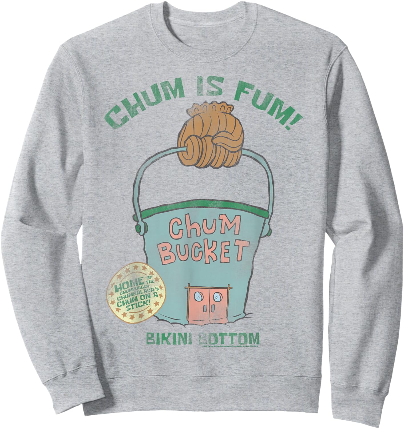 SpongeBob SquarePants The Chum Bucket Sweatshirt - Sweatshirt | Ash