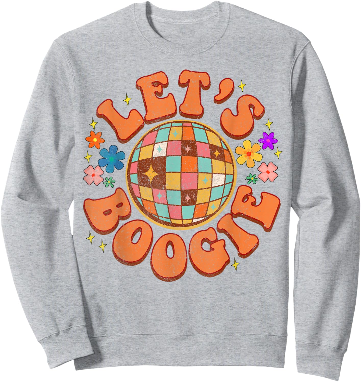 Let's Boogie Bridesmaid Bride Babe Disco Bachelorette Party Sweatshirt - Sweatshirt | Ash