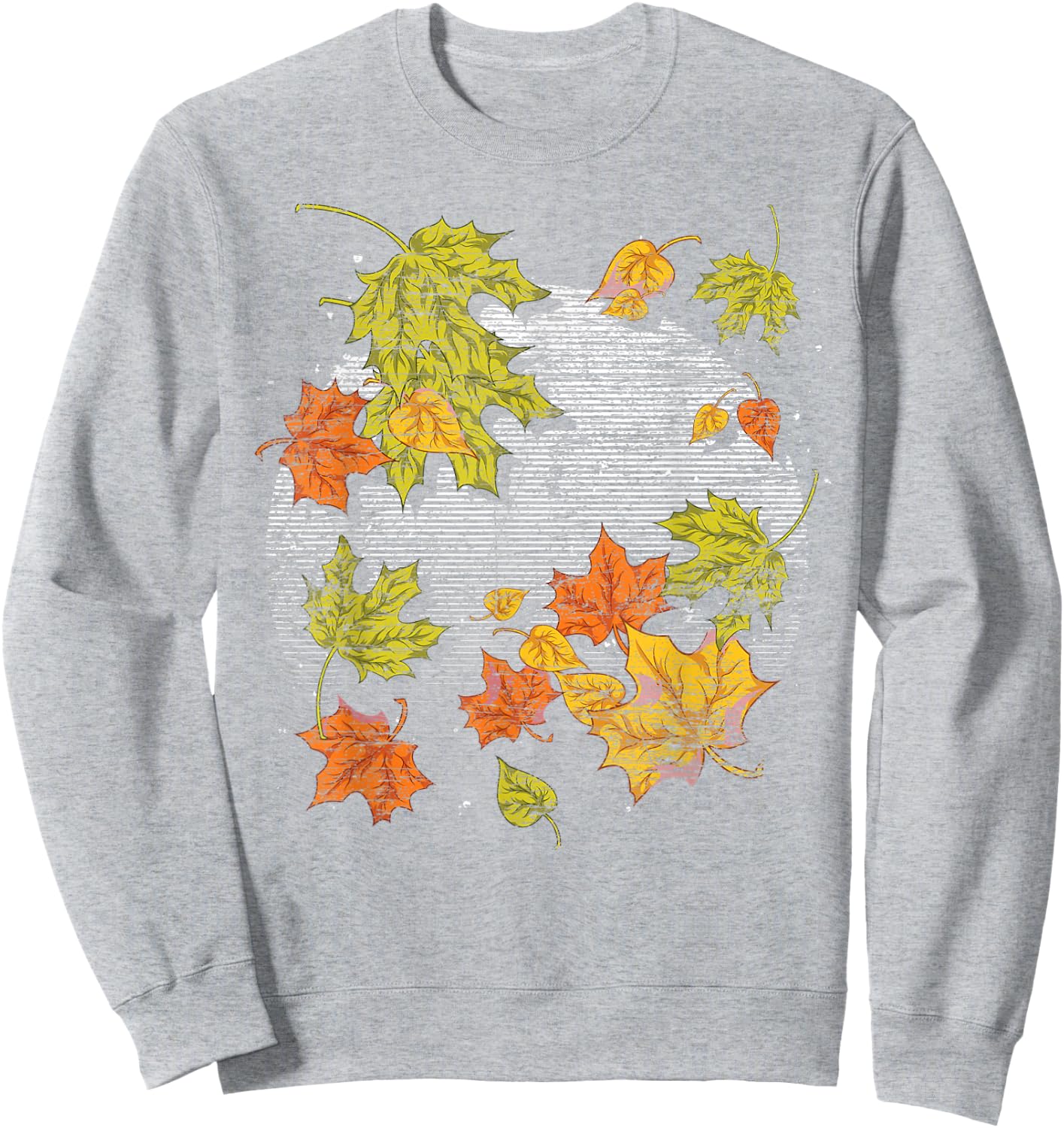 Fall Autumn Leaves Thanksgiving Nature Botanical Fall Sweatshirt - Sweatshirt | Ash
