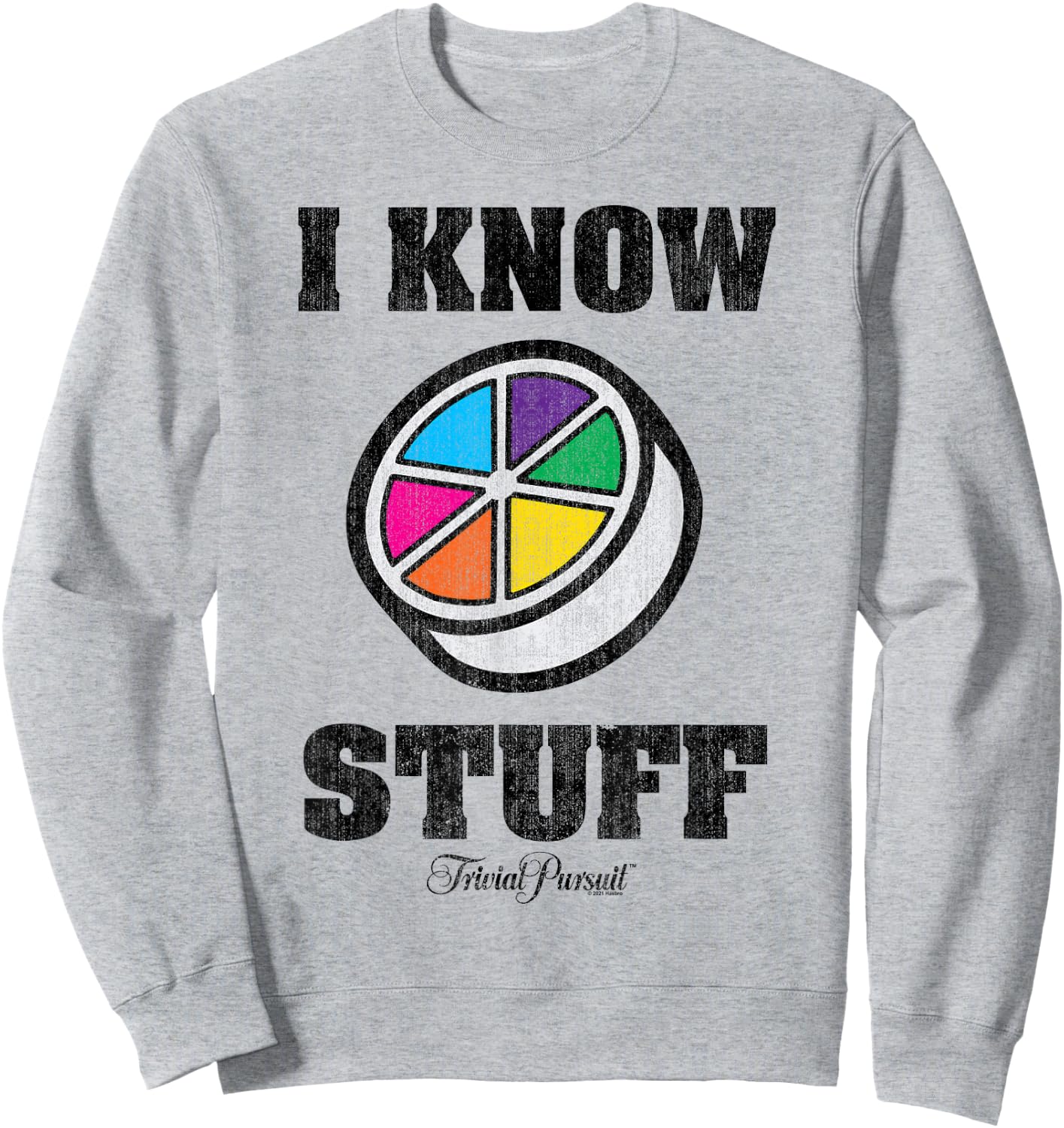 Trivial Pursuit I Know All of the Stuff Sweatshirt - Sweatshirt | Ash