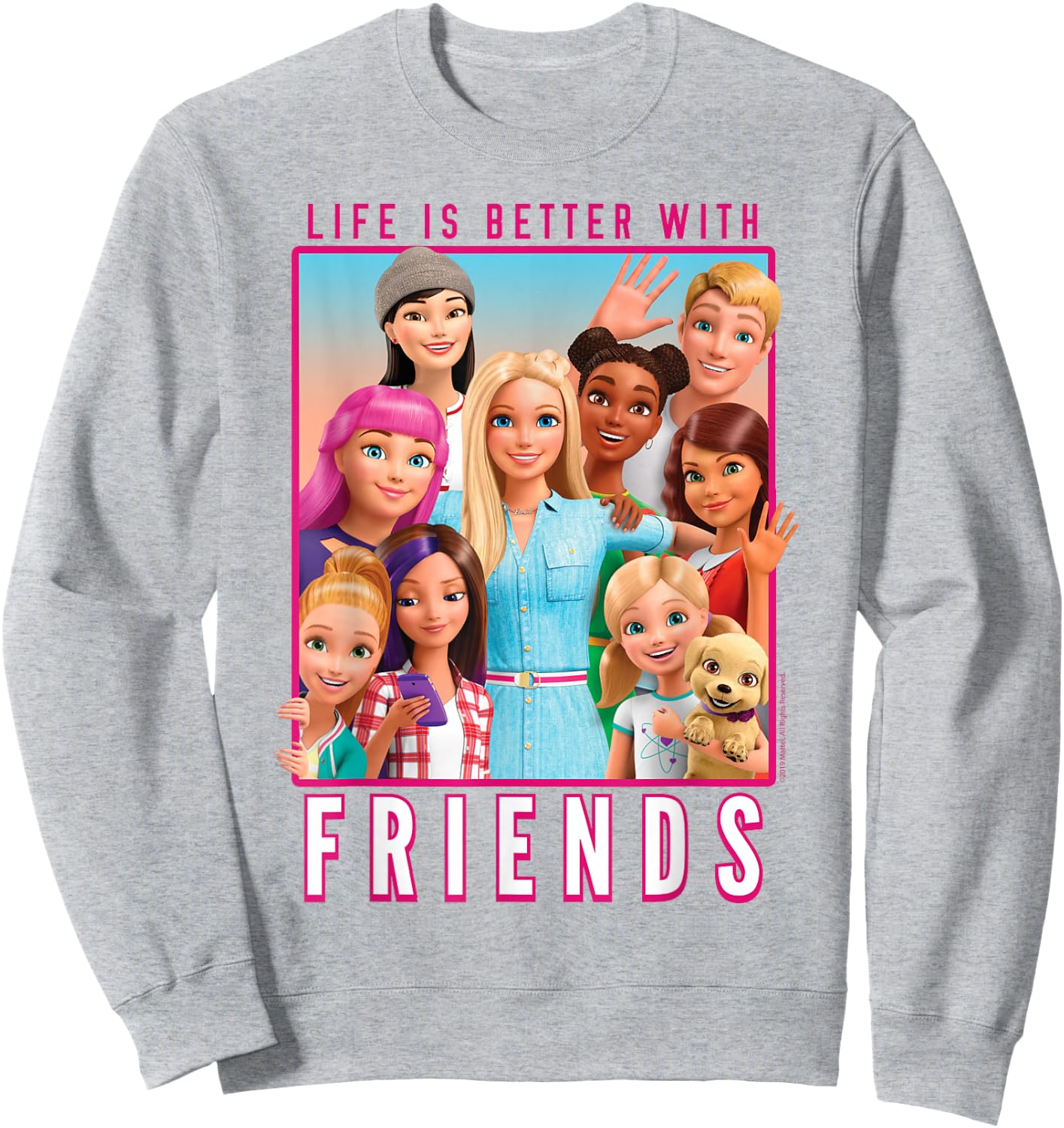 Barbie - Dreamhouse Adventure with Friends Sweatshirt - Sweatshirt | Ash