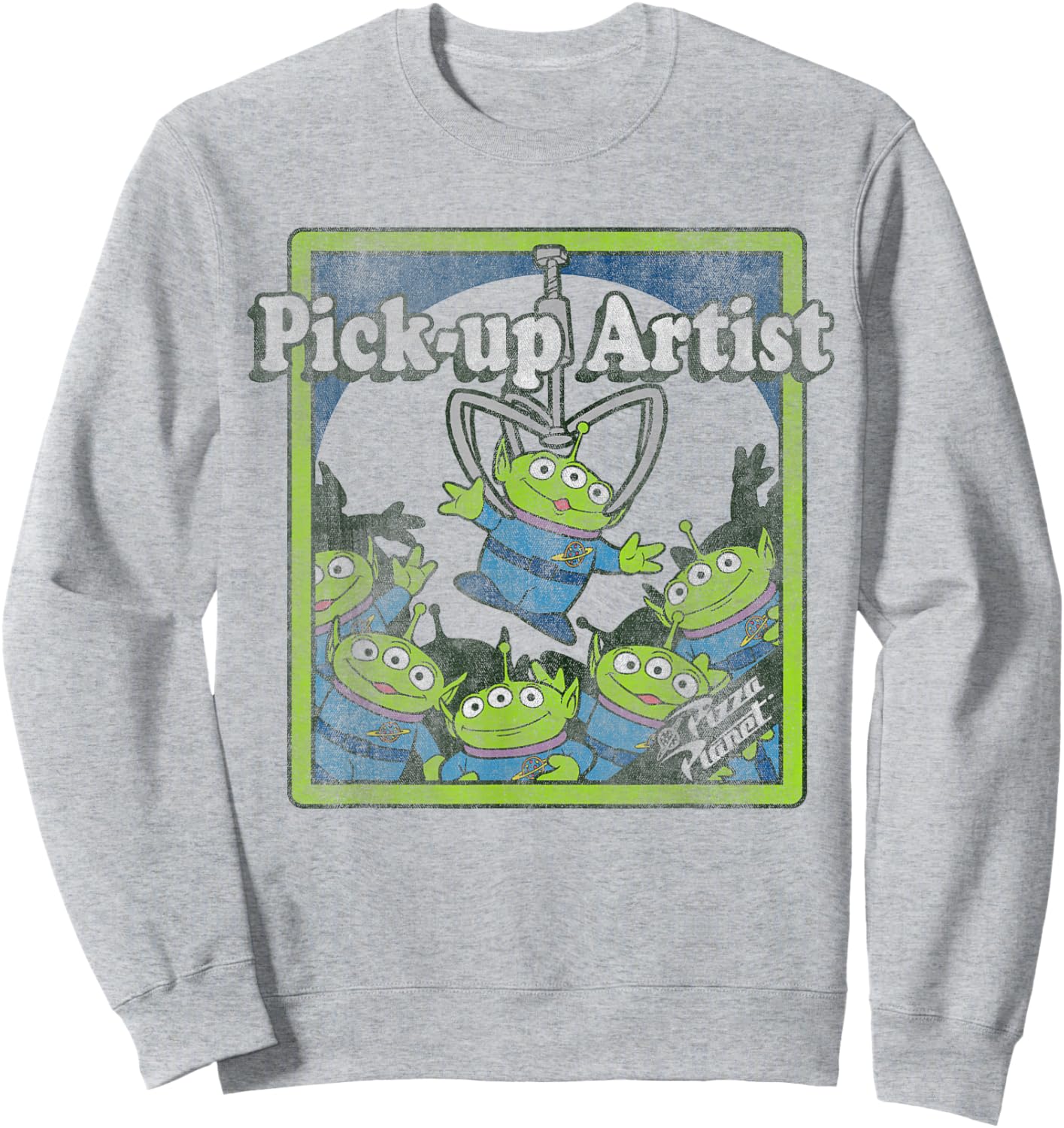 Disney Pixar Toy Story The Claw Aliens Pick-up Artist Sweatshirt - Sweatshirt | Ash