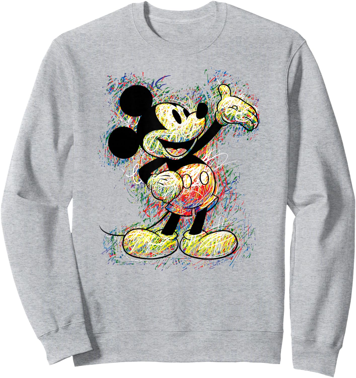 Disney - Mickey Mouse Sketch Sweatshirt - Sweatshirt | Ash