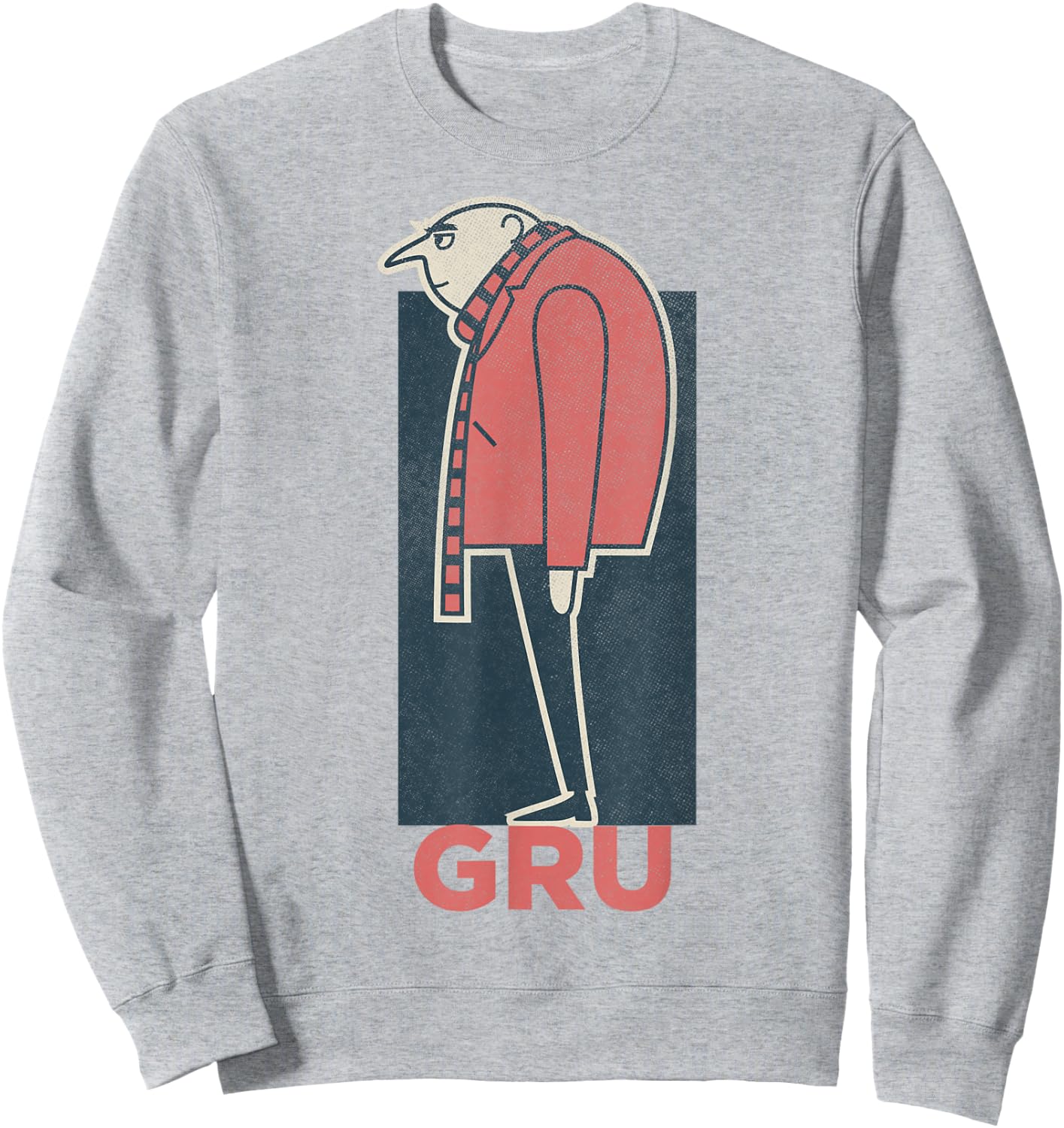 Despicable Me Minions Gru Side View Graphic Sweatshirt - Sweatshirt | Ash