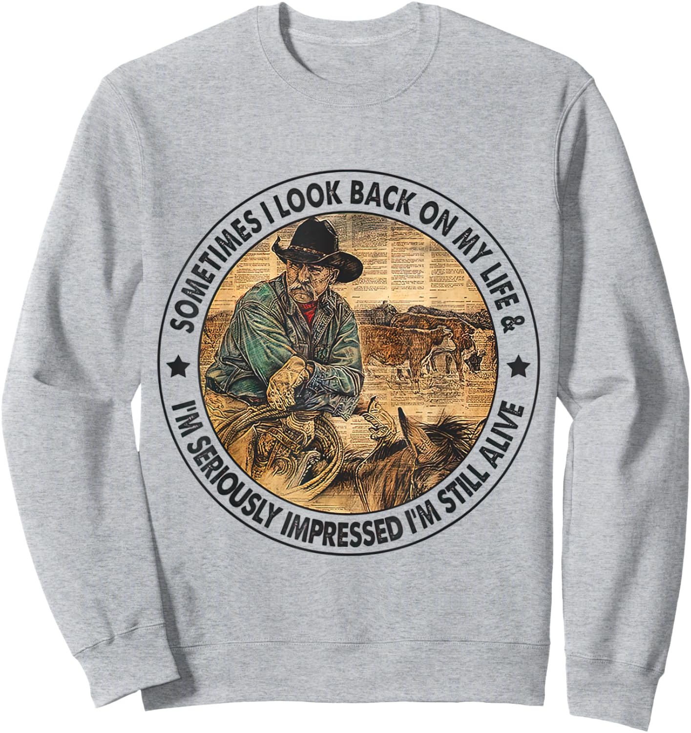 Sometimes I look back on my life I'm seriously impressed Sweatshirt - Sweatshirt | Ash