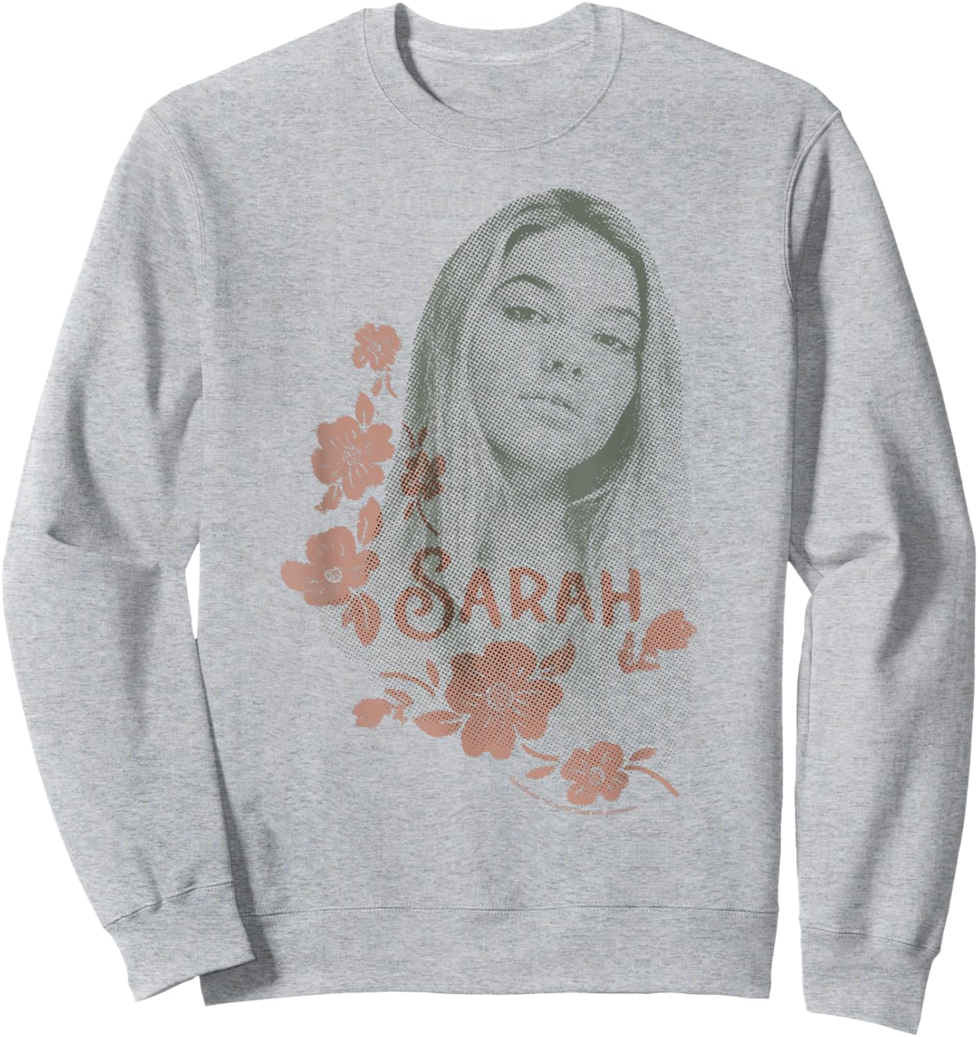 Outer Banks Sarah Floral Portrait Sweatshirt - Sweatshirt | Ash