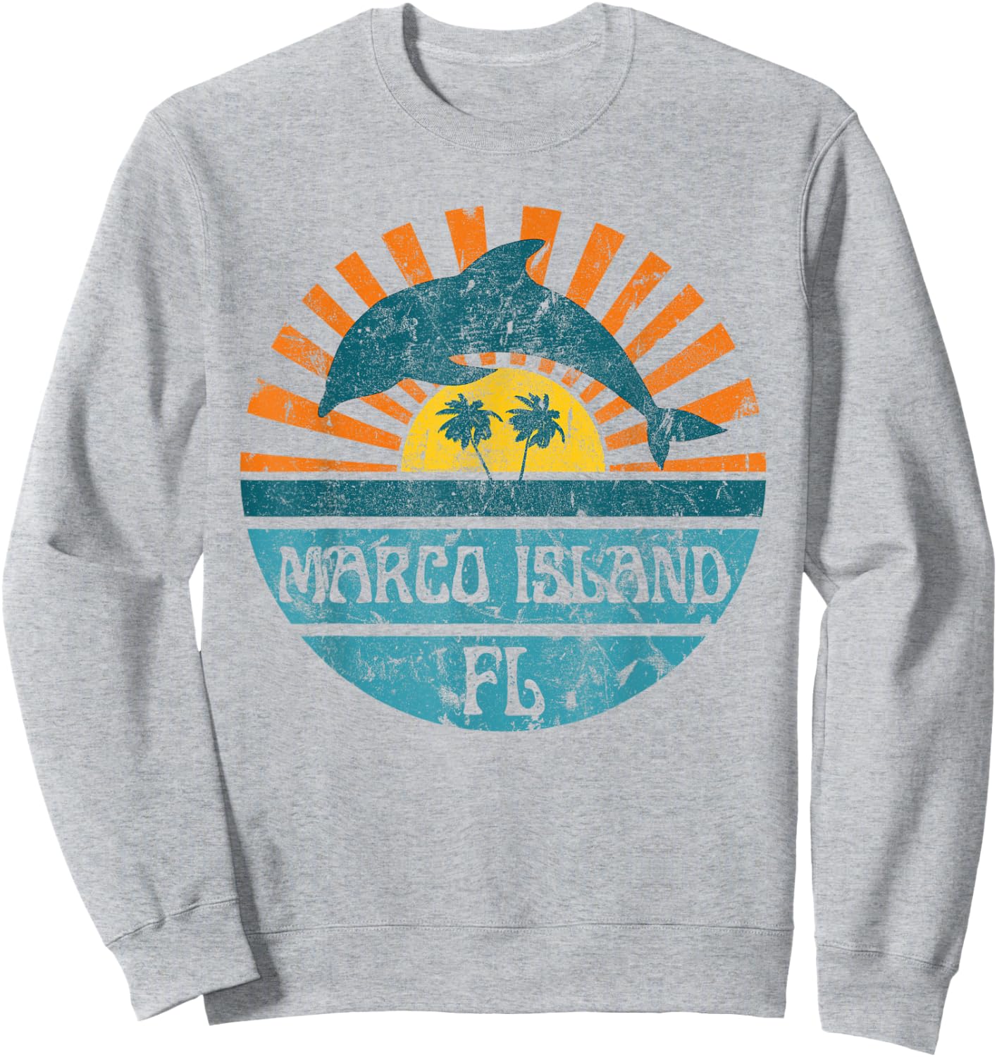 Marco Island Men Women Girls Kids Sweatshirt - Sweatshirt | Ash