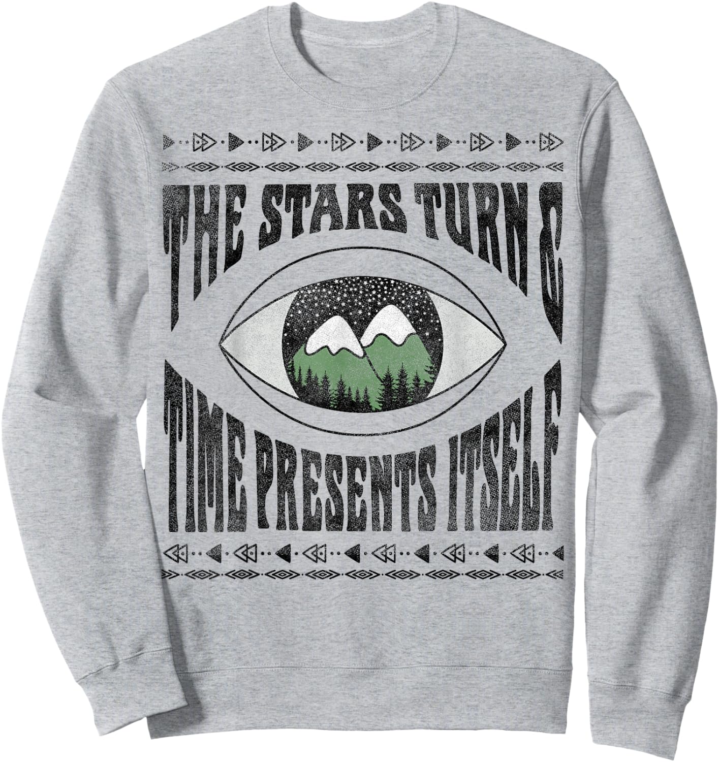 Twin Peaks Stars Turn & Time Presents Itself Graphic Sweatshirt - Sweatshirt | Ash