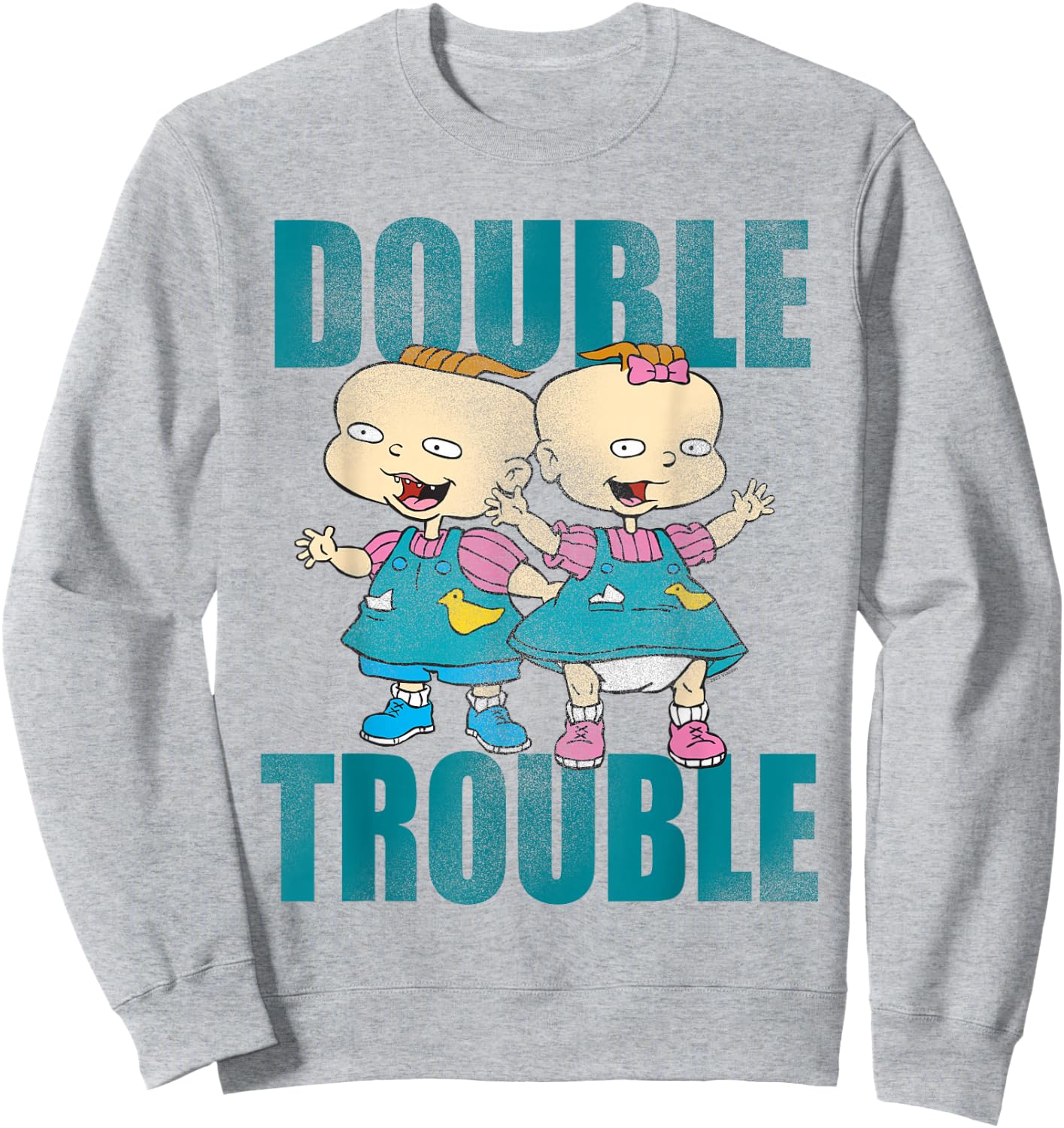 Rugrats Phil and Lil Double Trouble Sweatshirt - Sweatshirt | Ash