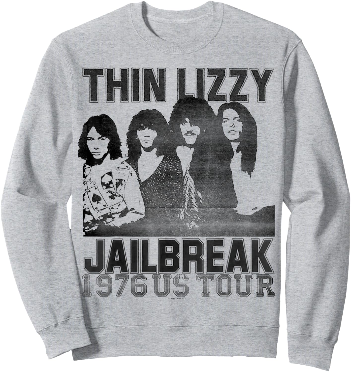 Thin Lizzy – Jailbreak US Tour Sweatshirt - Sweatshirt | Ash