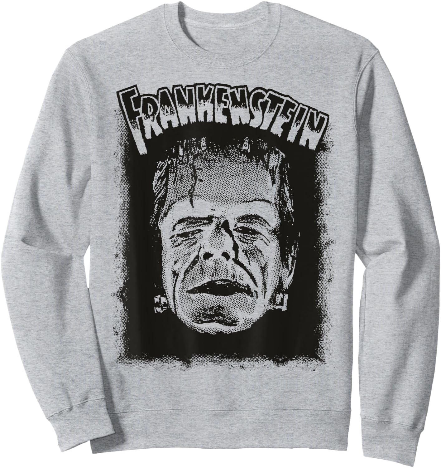 Vintage Horror Movie Monster Halloween Frankenstein Monster Sweatshirt - Sweatshirt | Ash