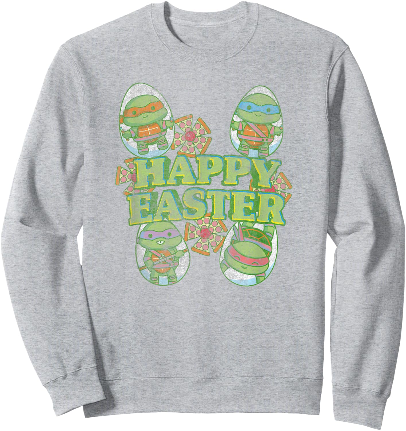 Teenage Mutant Ninja Turtles Happy Easter Turtle Eggs Sweatshirt - Sweatshirt | Ash