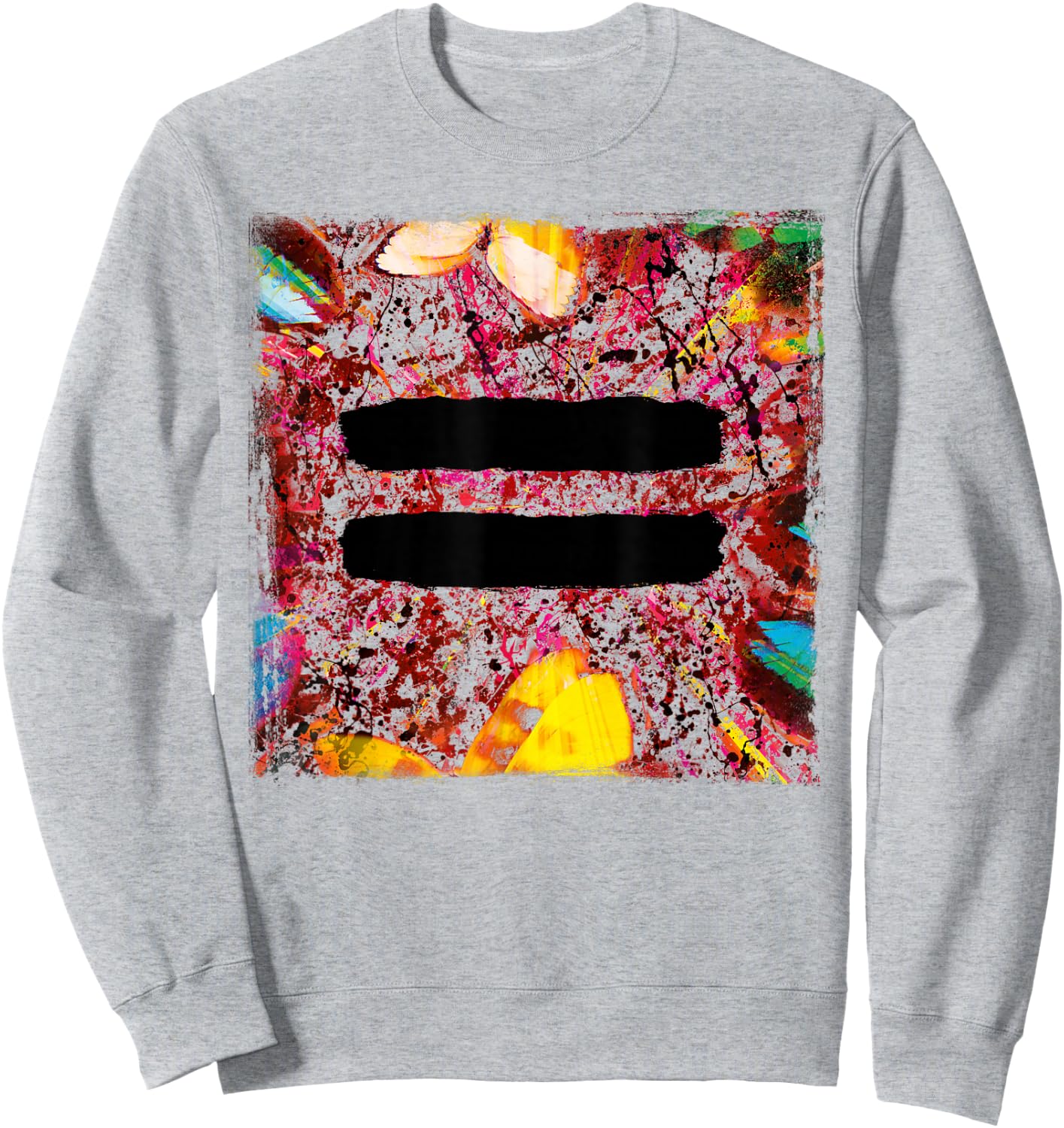 Ed Sheeran Equals Splattered Cover Sweatshirt - Sweatshirt | Ash