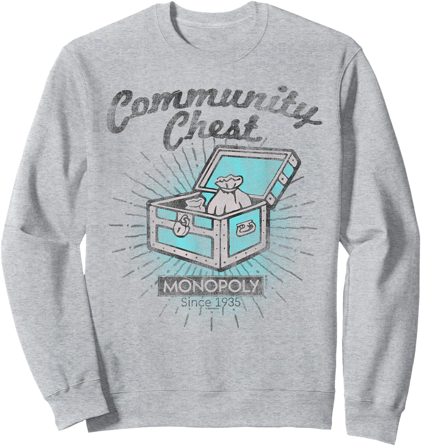 Monopoly Community Chest Sweatshirt - Sweatshirt | Ash