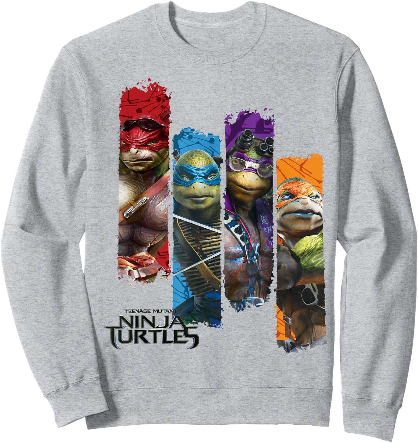 Teenage Mutant Ninja Turtles Movie Paneled Sweatshirt - Sweatshirt | Ash