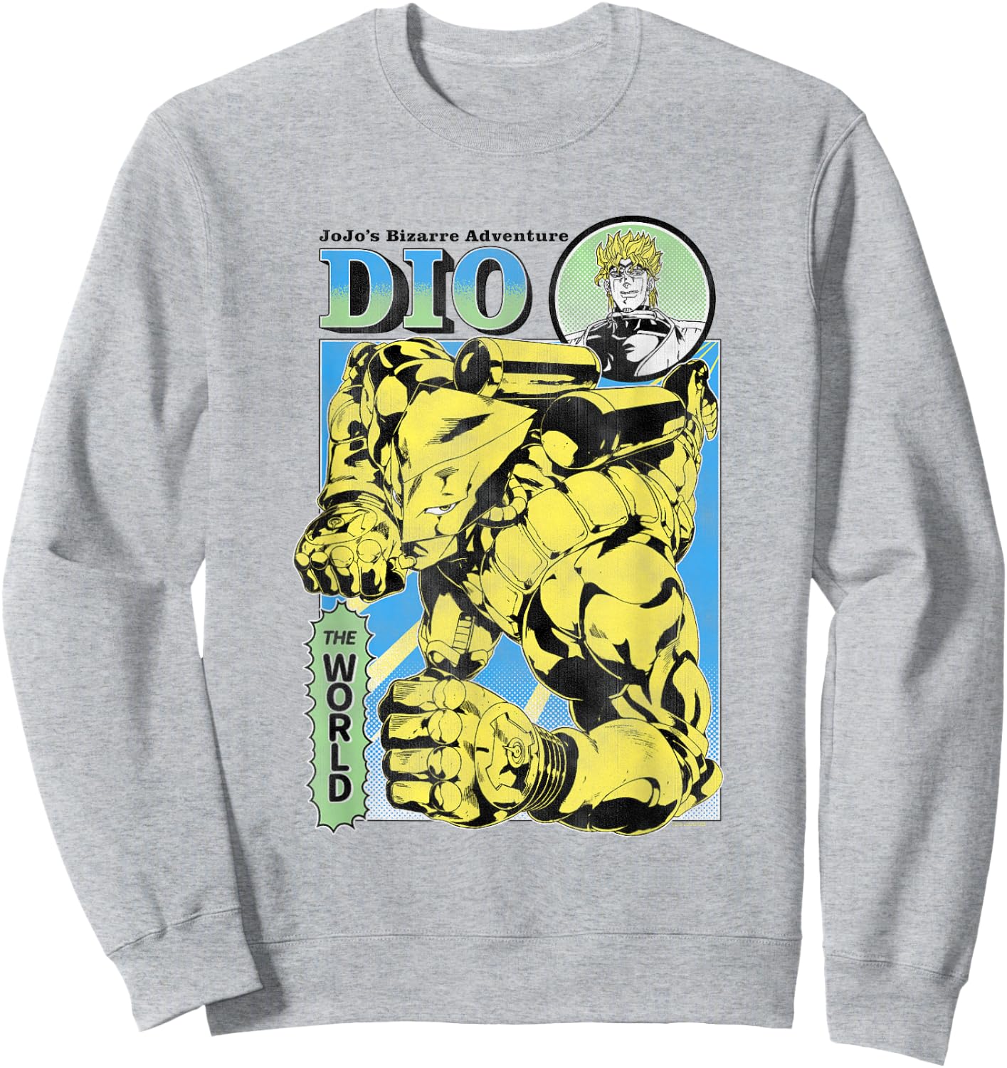 JoJo's Bizarre Adventure Part 3 DIO & The World Illustration Sweatshirt - Sweatshirt | Ash