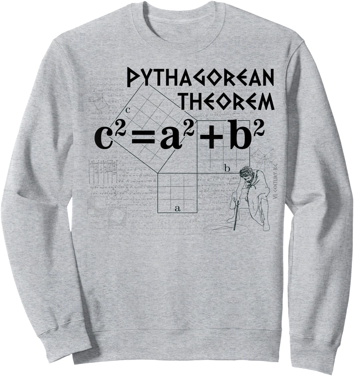 Pythagorean theorem design-2 Sweatshirt - Sweatshirt | Ash
