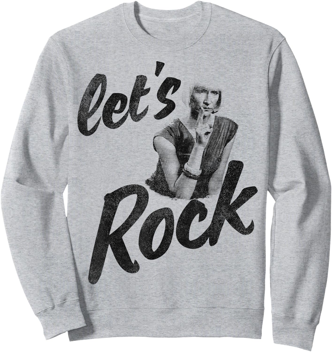 Twin Peaks Let's Rock Vintage Diane Fingers Graphic Sweatshirt - Sweatshirt | Ash