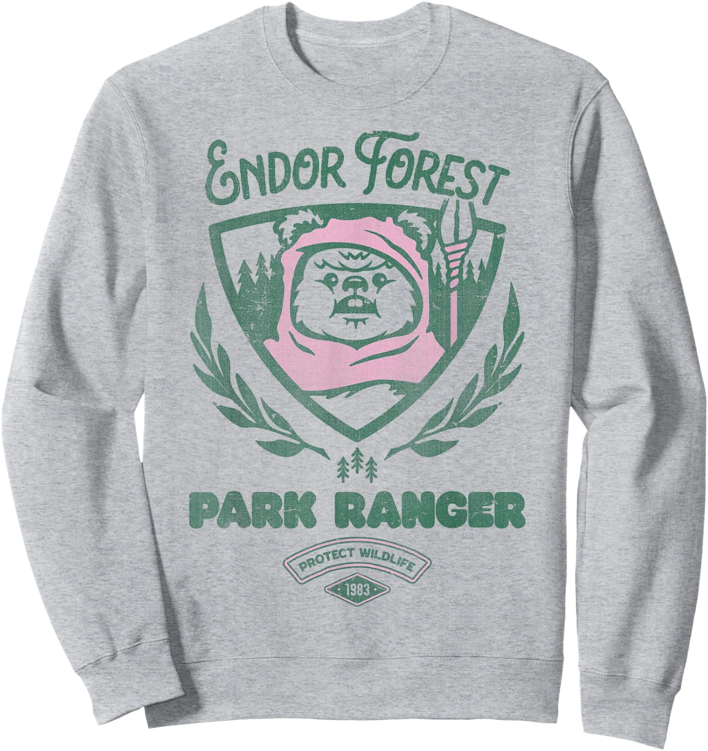 Star Wars Ewok Park Ranger Sweatshirt - Sweatshirt | Ash