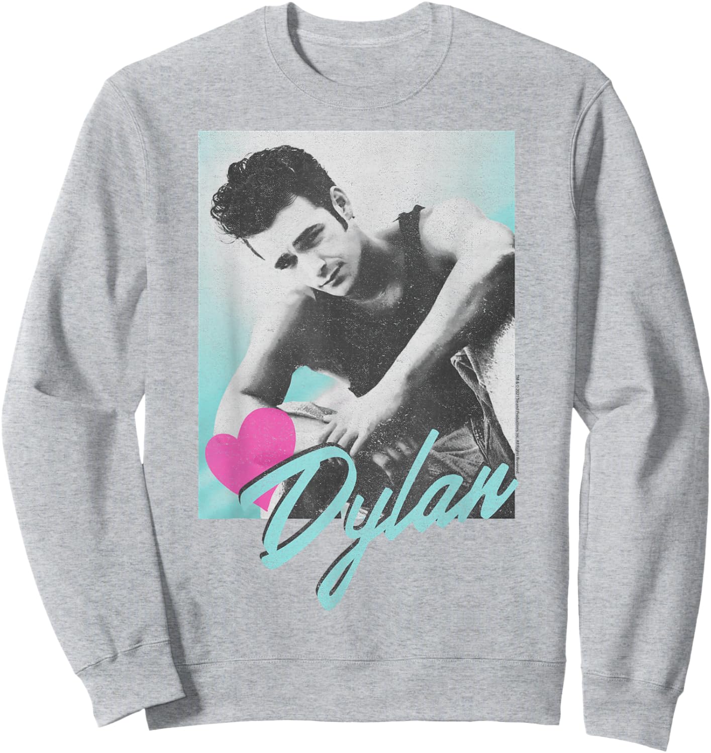 Beverly Hills 90210 Dylan McKay Heart Portrait Small Sweatshirt - Sweatshirt | Ash
