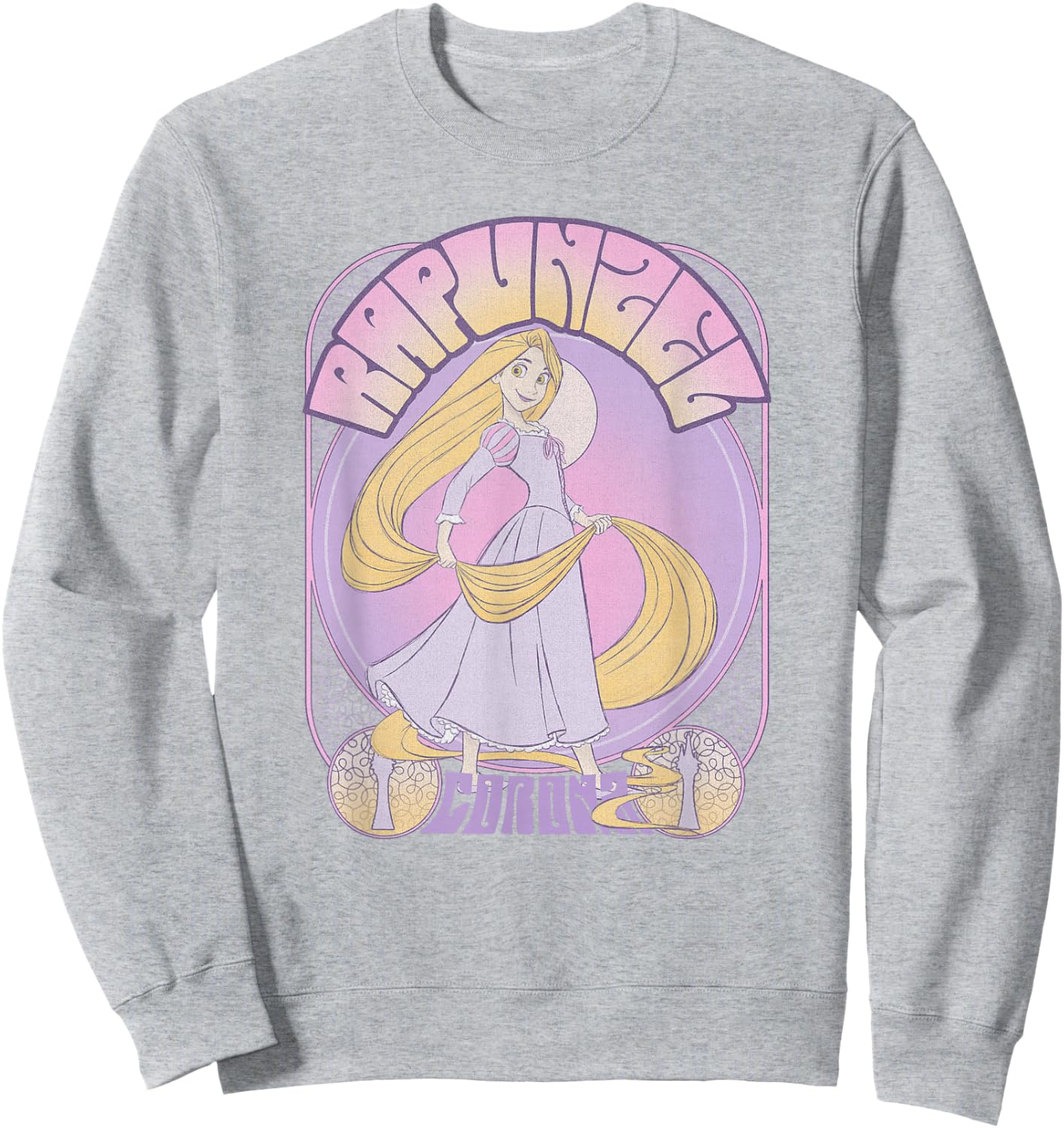 Disney Tangled Rapunzel Seventies Retro Poster Small Sweatshirt - Sweatshirt | Ash