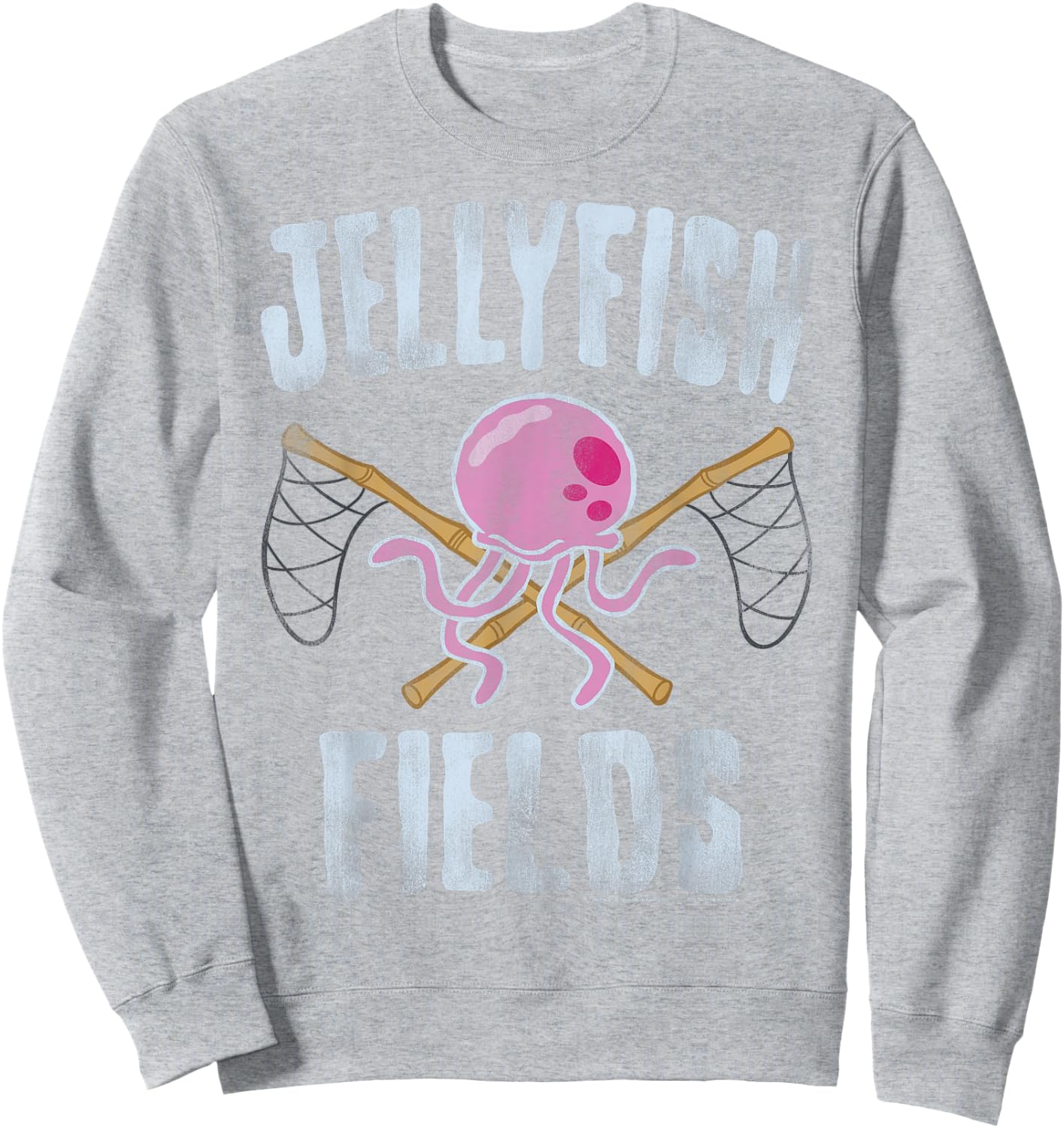 SpongeBob SquarePants Jellyfish Fields Sweatshirt - Sweatshirt | Ash