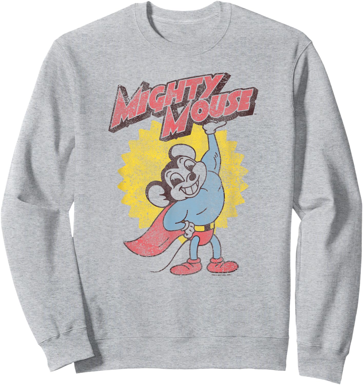 Mighty Mouse Heavy Logo Sweatshirt - Sweatshirt | Ash