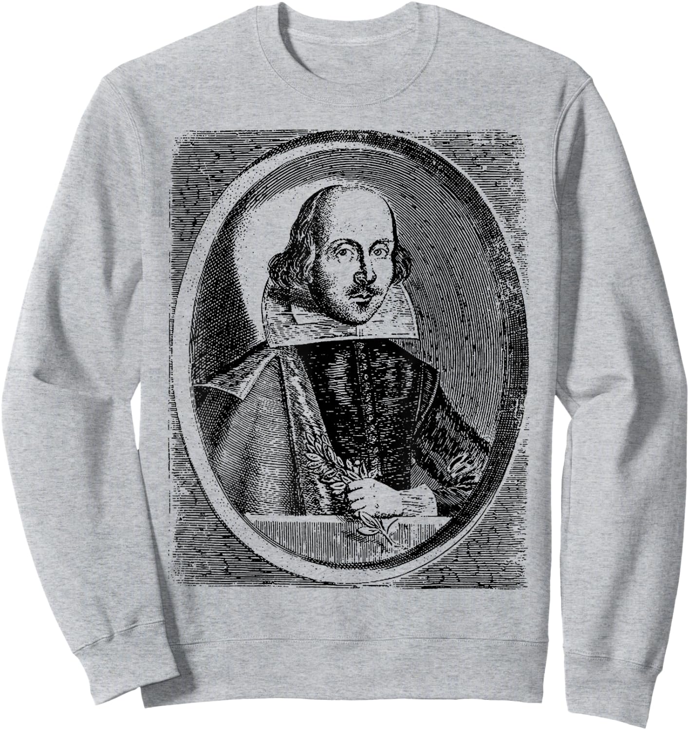 William Shakespeare Retro Classic Will Shakespeare Sweatshirt - Sweatshirt | Ash