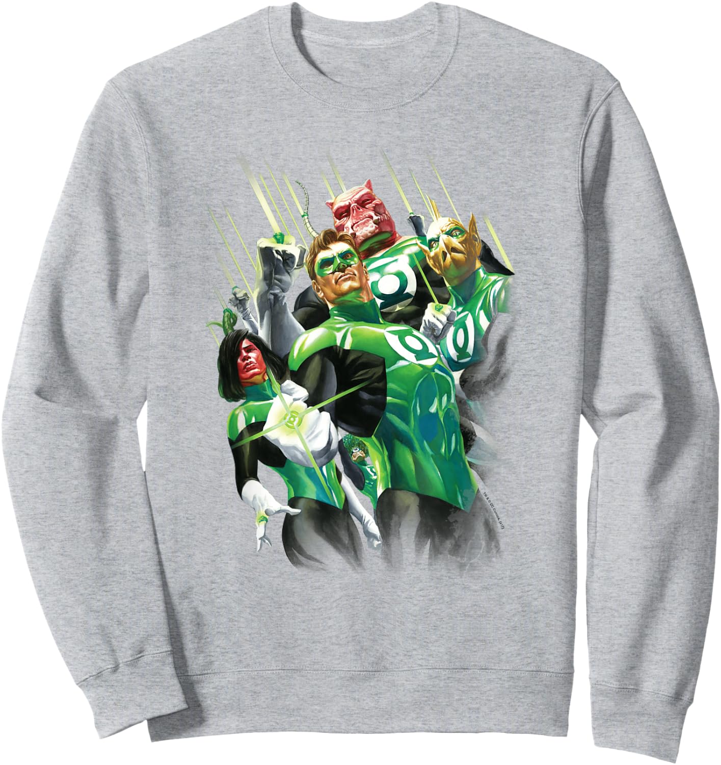 Green Lantern Power of the Rings Sweatshirt - Sweatshirt | Ash
