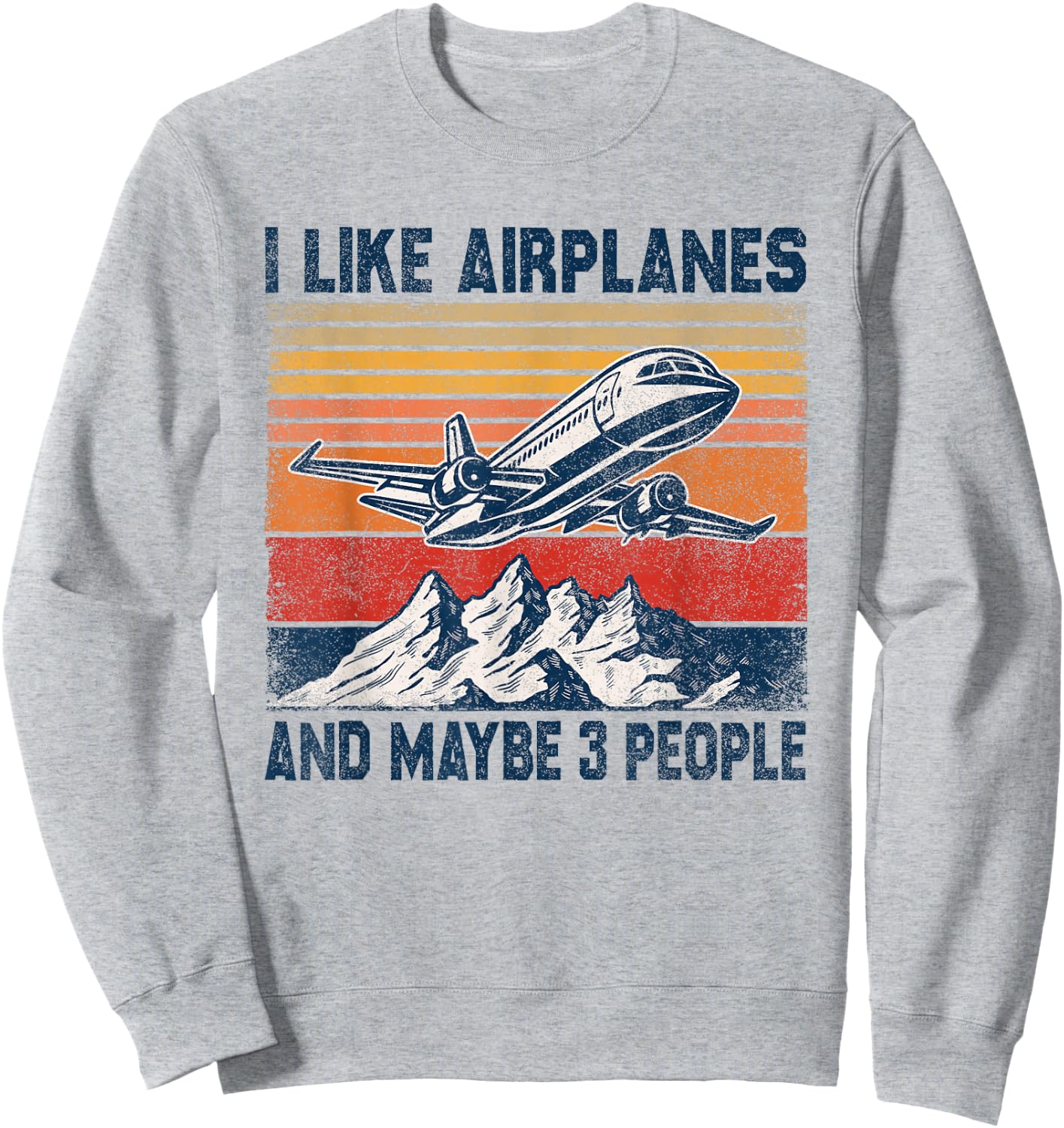 Funny Aviator Pilot Airplane Plane Aviation Gifts Men Women Sweatshirt - Sweatshirt | Ash