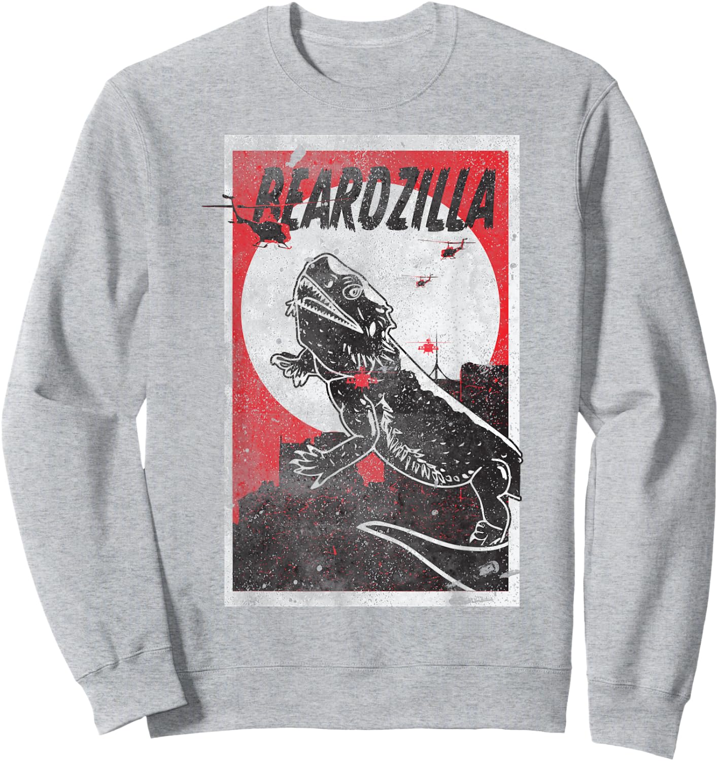 Beardzilla Bearded Dragon Pet Funny Lizard Sweatshirt - Sweatshirt | Ash