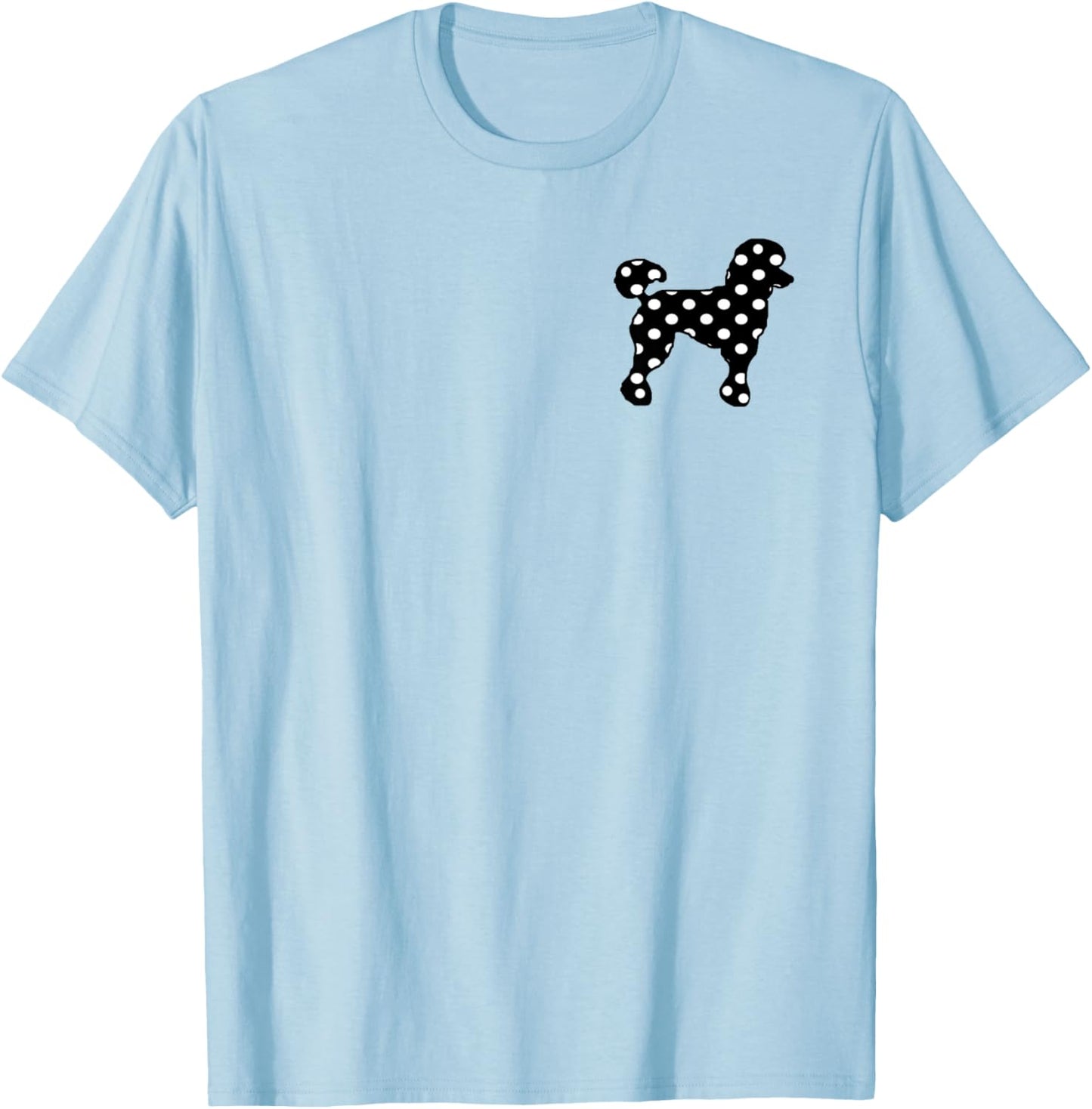 Sock Hop Cutie 50s Costume Black Polka Dot Poodle T-Shirt - T-Shirt | Light Blue