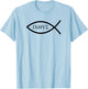 Ichthys - Symbols - Faith - Christian - Ichthys4m3 T-Shirt - T-Shirt | Light Blue