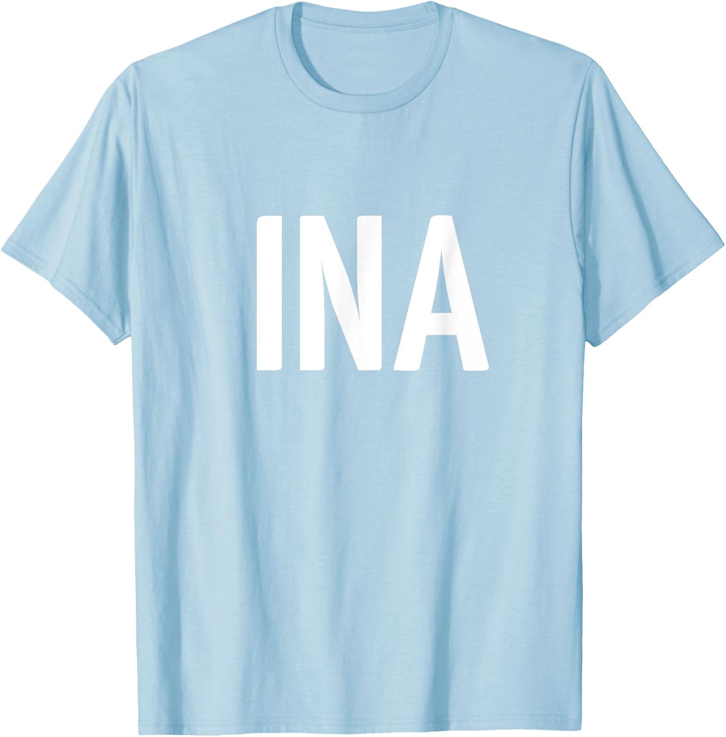 INA - Argentina Three Part Design - Argentinian Flag Part 3 T-Shirt - T-Shirt | Light Blue