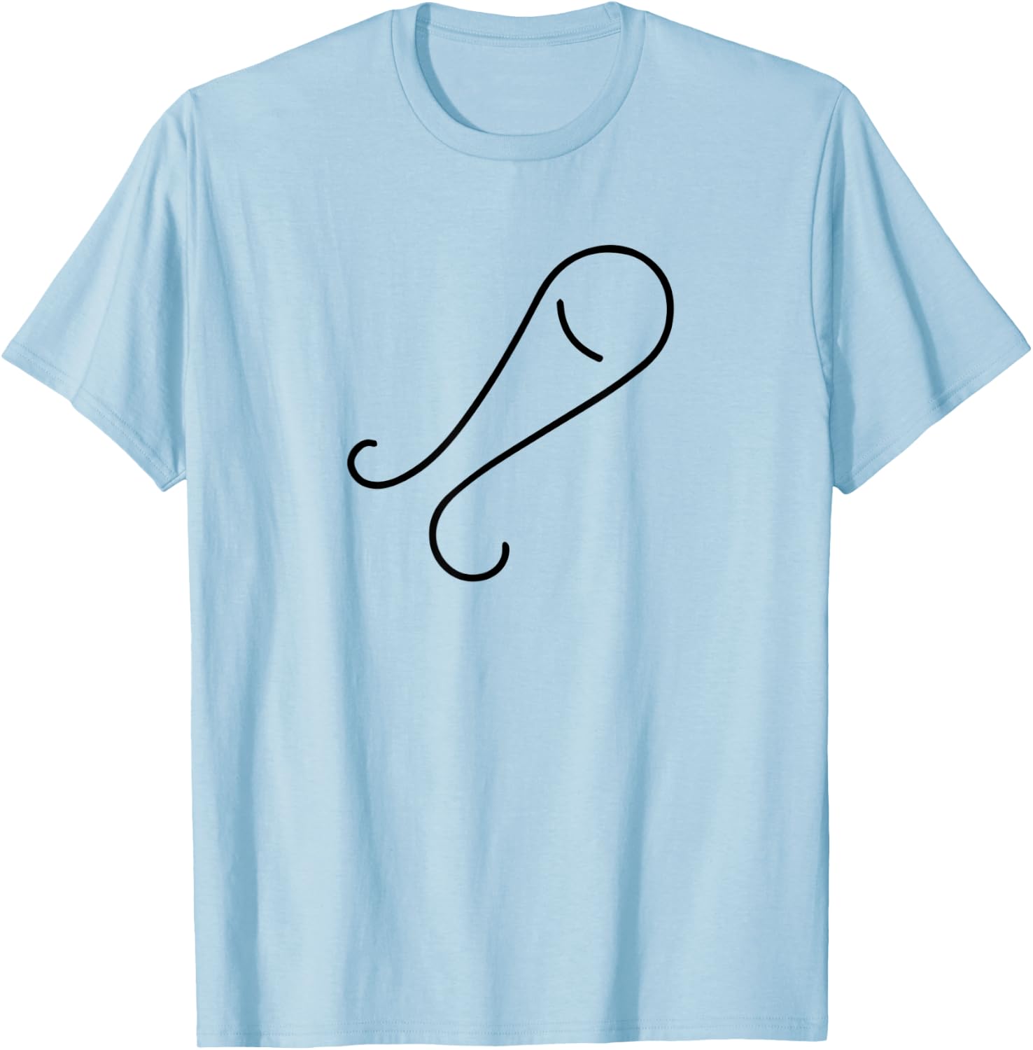 Fish Rocket Burgers Funny Cute Family Show T-Shirt - T-Shirt | Light Blue