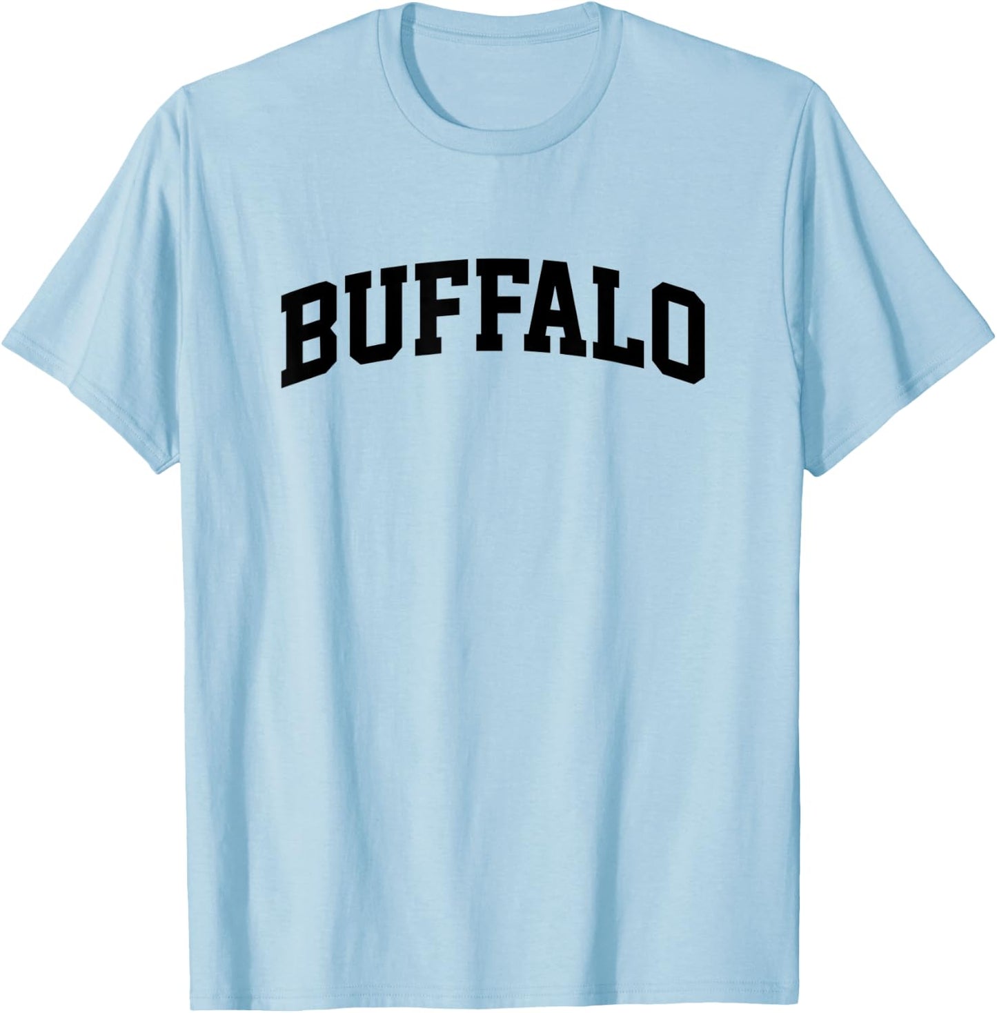 Buffalo Arch Vintage Athletic Sports Fan USA T-Shirt - T-Shirt | Light Blue