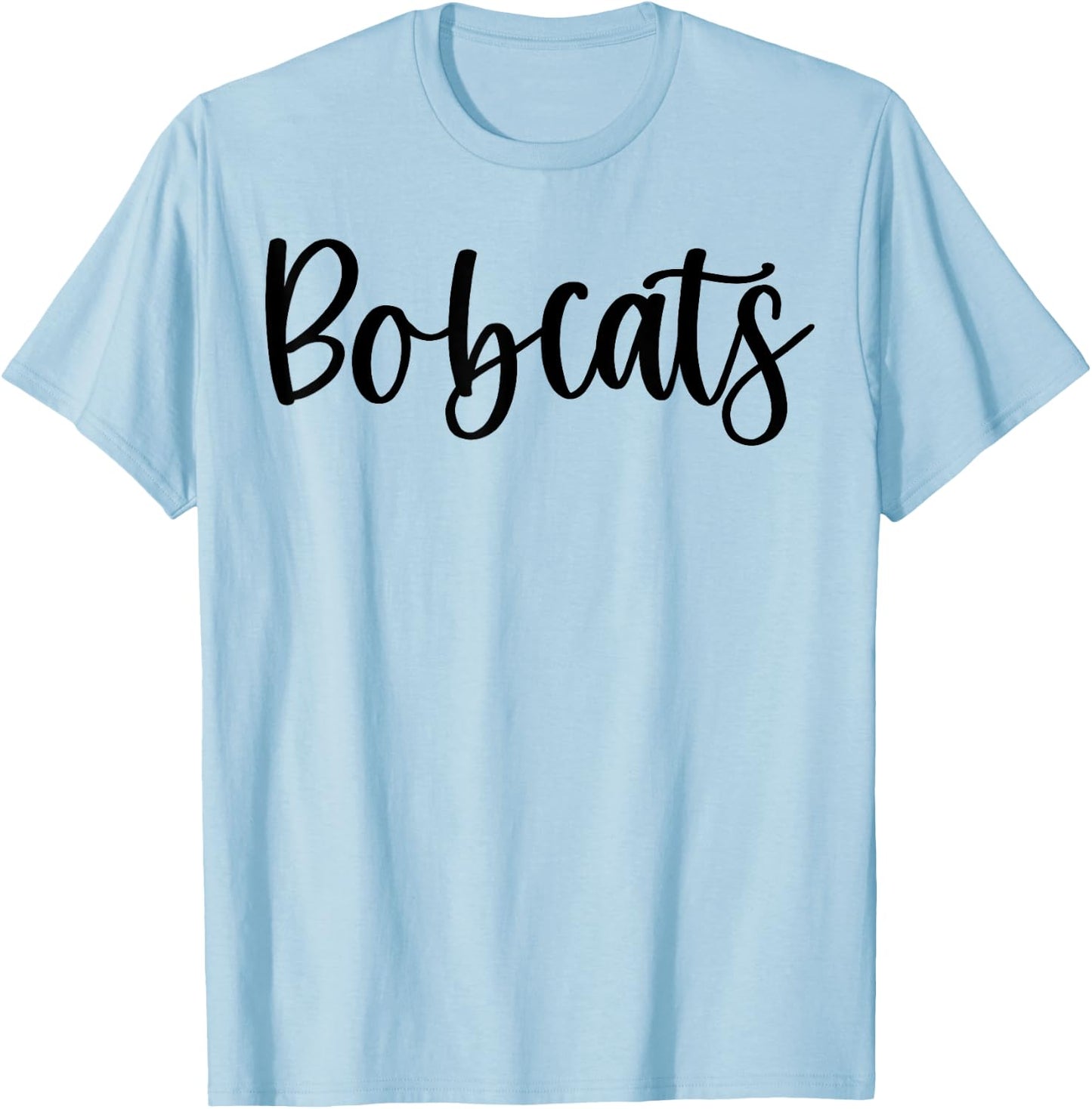 Bobcats School Spirit Team Mascot Game Night T-Shirt - T-Shirt | Light Blue