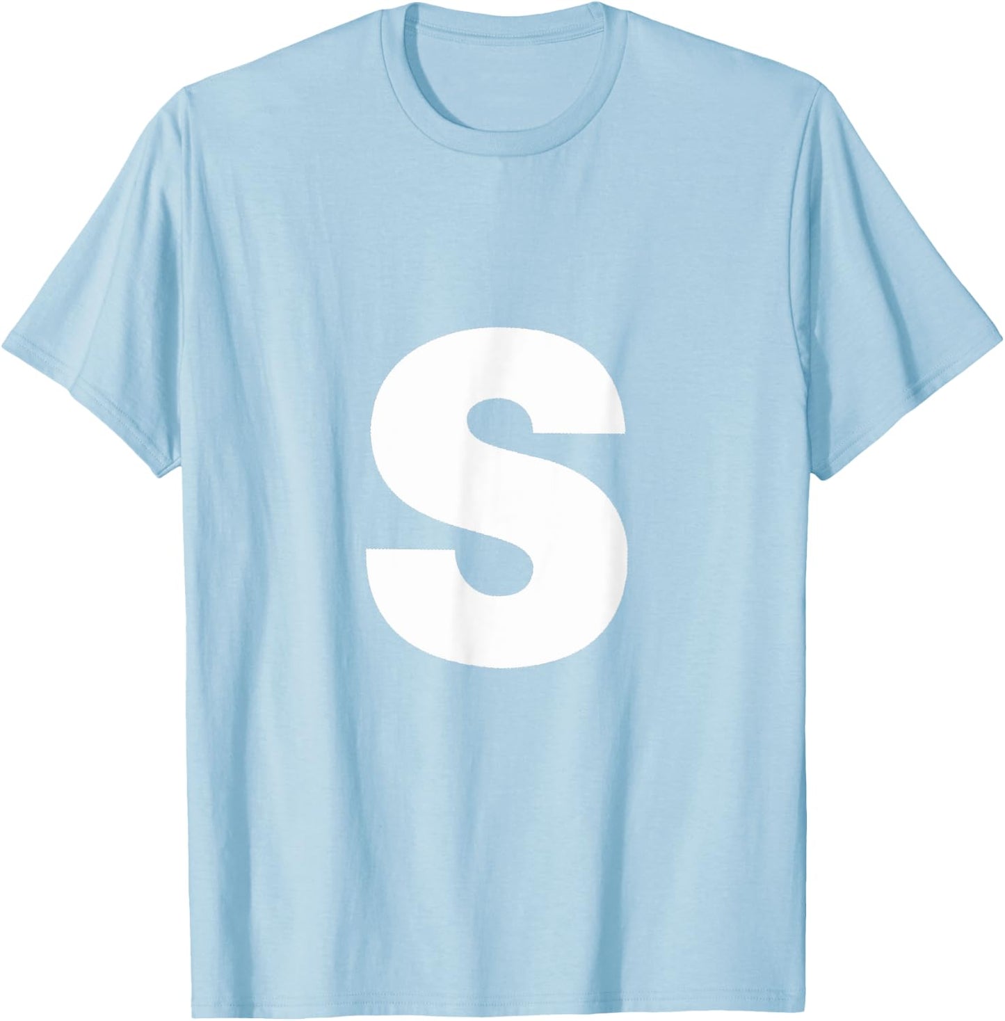 Letter S Candy T-Shirt - T-Shirt | Light Blue