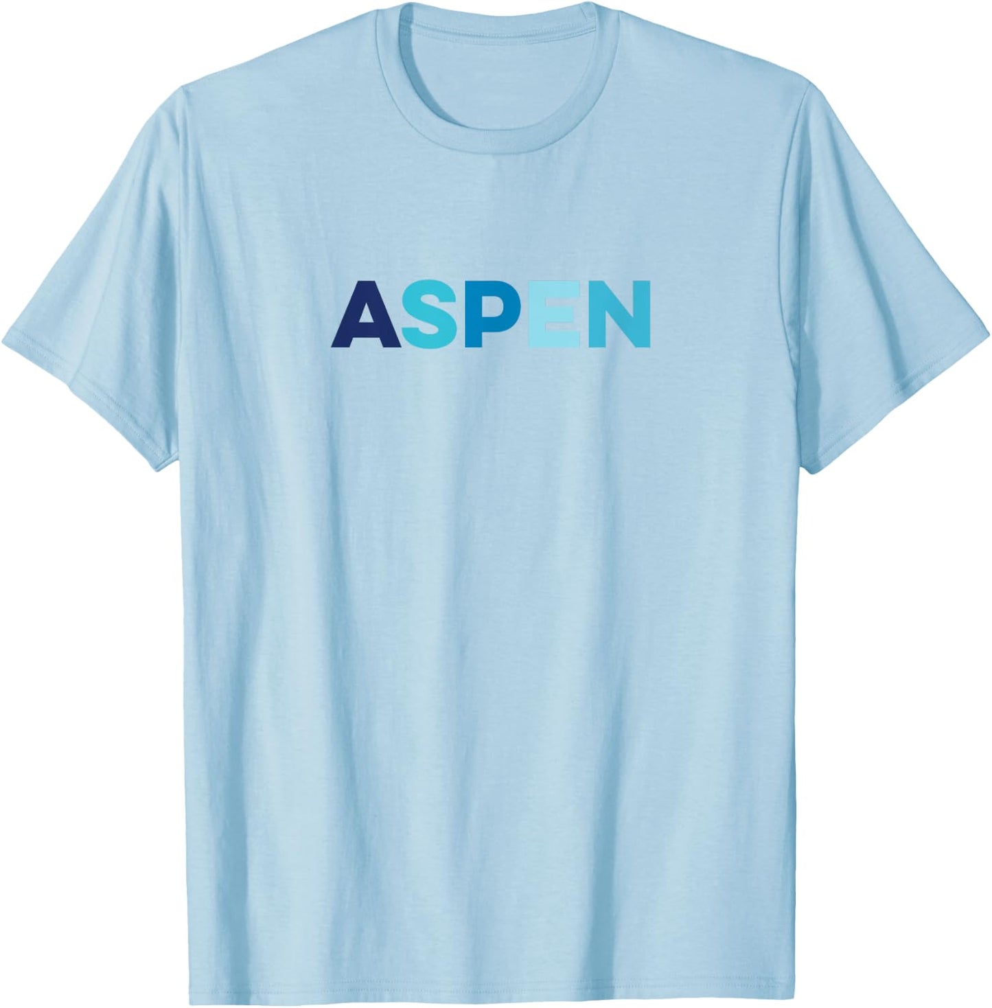 Aspen Colorado Ski Snowboard T-Shirt - T-Shirt | Light Blue