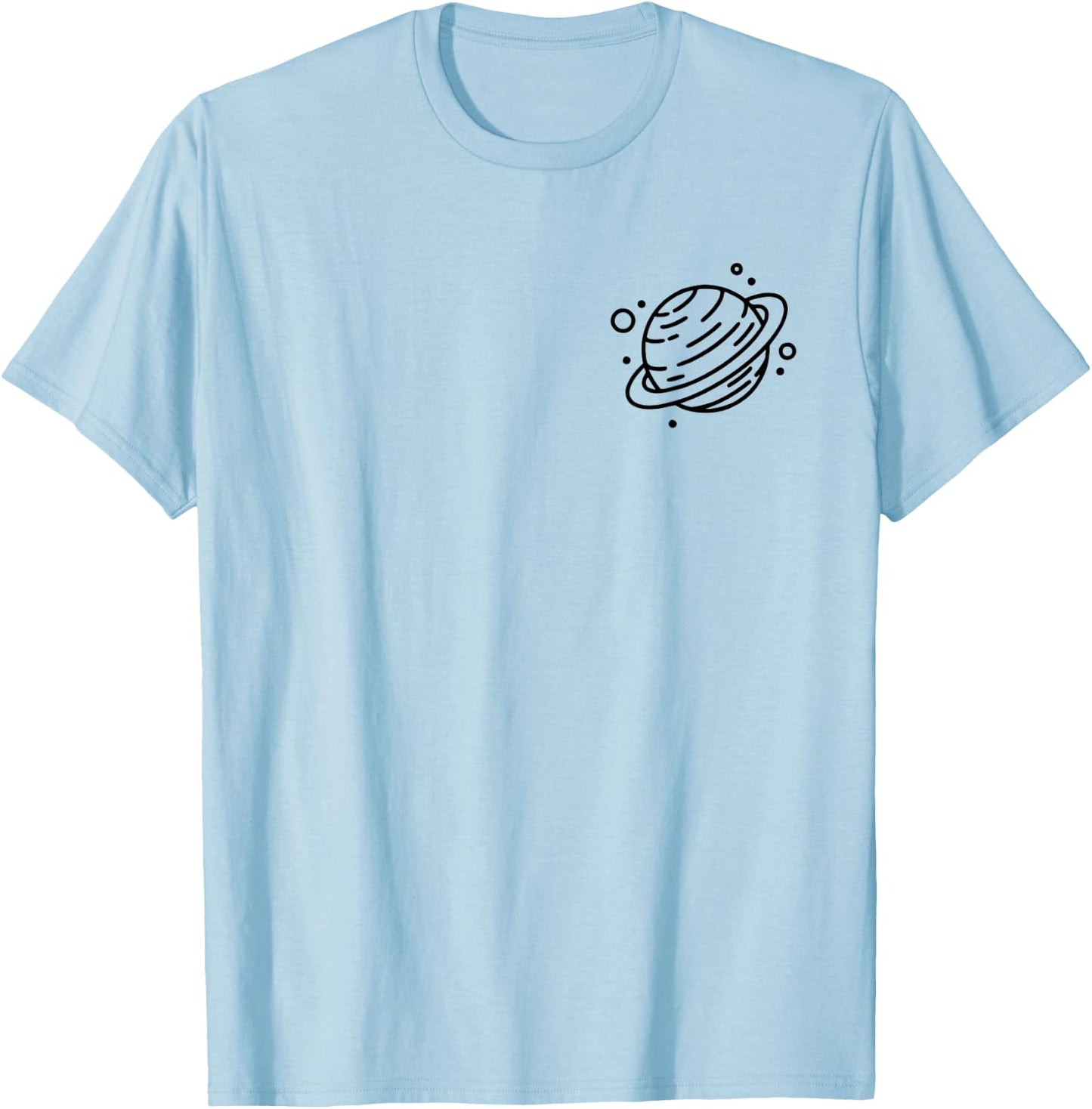 Cute & Simple Star Graphic Galaxy Space Gift T-Shirt - T-Shirt | Light Blue