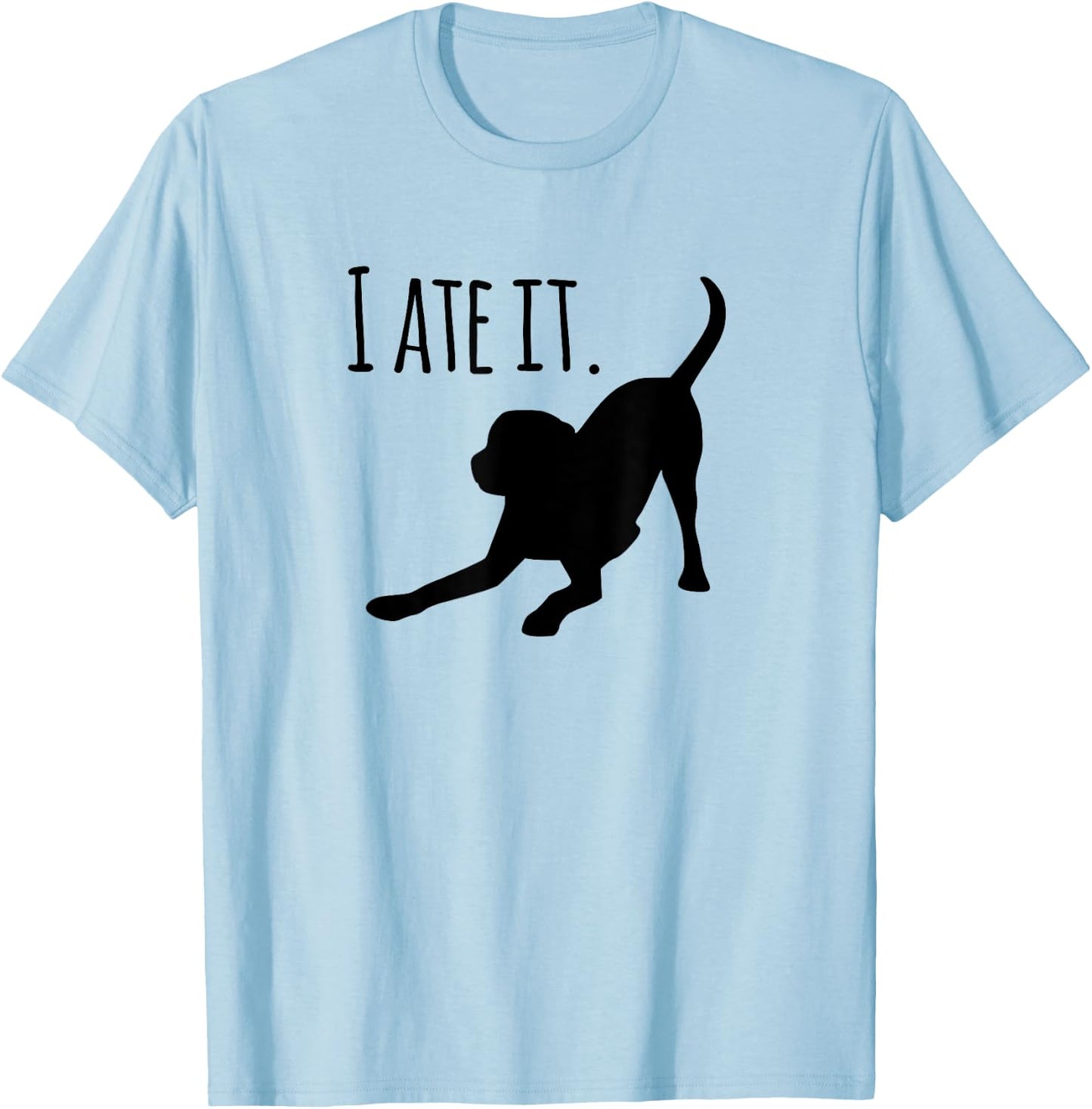 Dog lovers gifts "I ate it" Labrador funny dog T-Shirt - T-Shirt | Light Blue