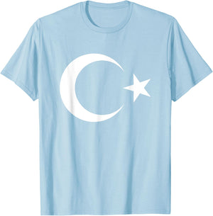 Turkish Flag T-Shirt - T-Shirt | Light Blue