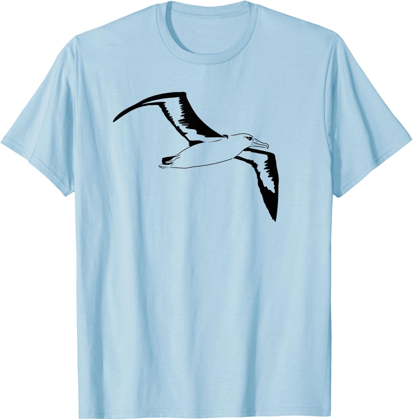 Flying Albatross Bird Seabird Gift Adult Men Women Kids T-Shirt - T-Shirt | Light Blue
