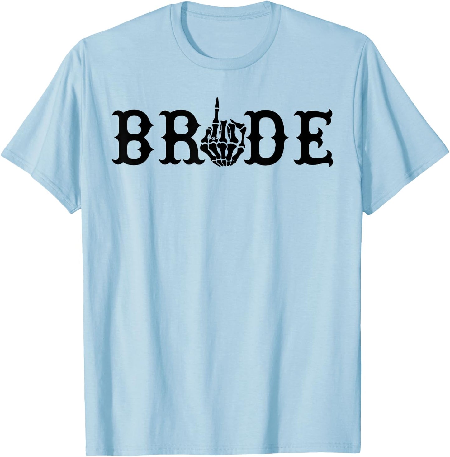 Halloween Wedding Bride Groom Skeleton Till Death Matching T-Shirt - T-Shirt | Light Blue