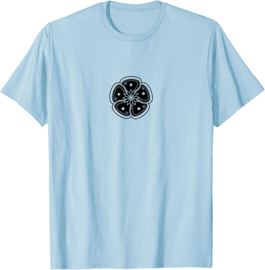 Peyote Cactus Symbol Mandala Lophophora Williamsii Desert T-Shirt - T-Shirt | Light Blue