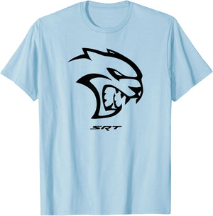 Dodge Hellcat Logo T-Shirt - T-Shirt | Light Blue