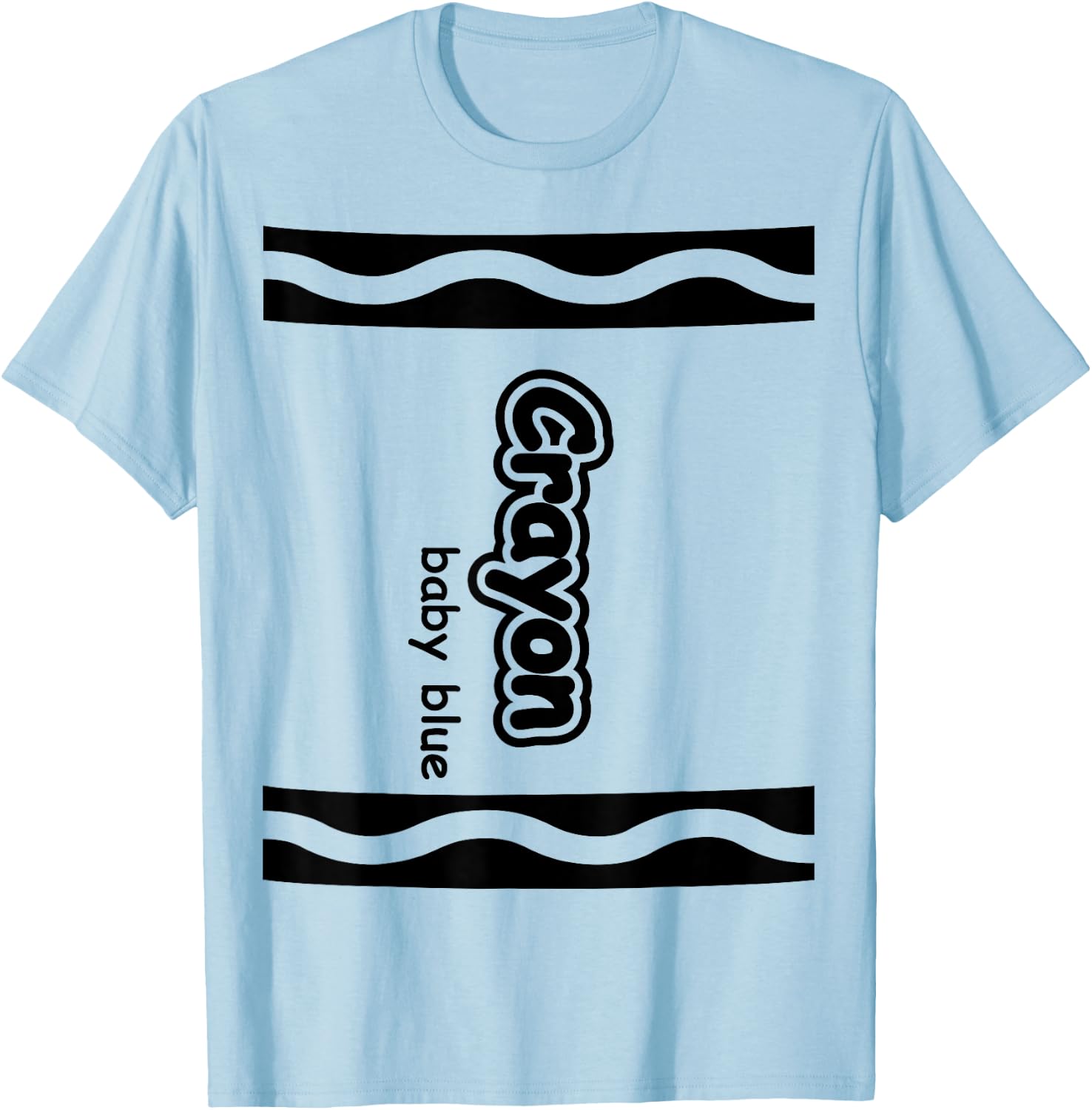 Baby Blue Crayon Easy Halloween Costume Cute T-Shirt - T-Shirt | Light Blue