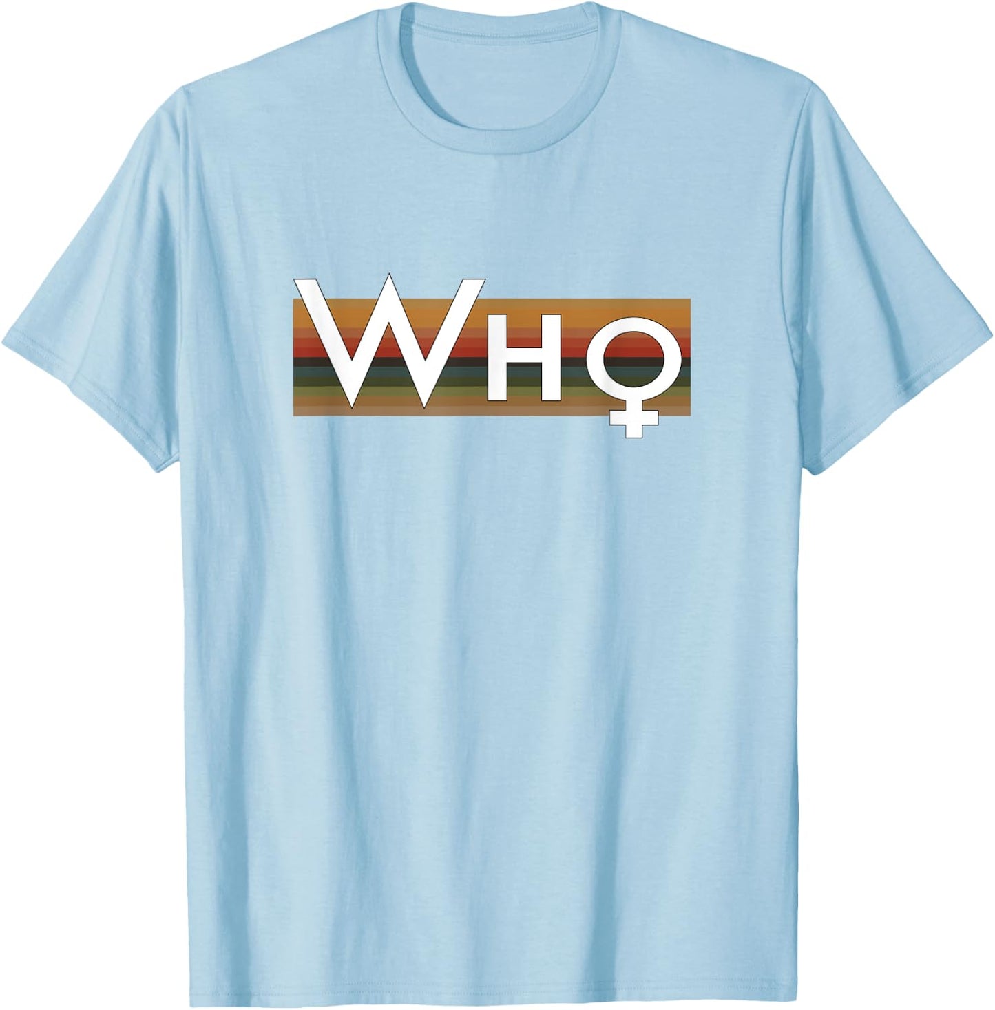 Who 13th Doctor Female Symbol T-Shirt - T-Shirt | Light Blue