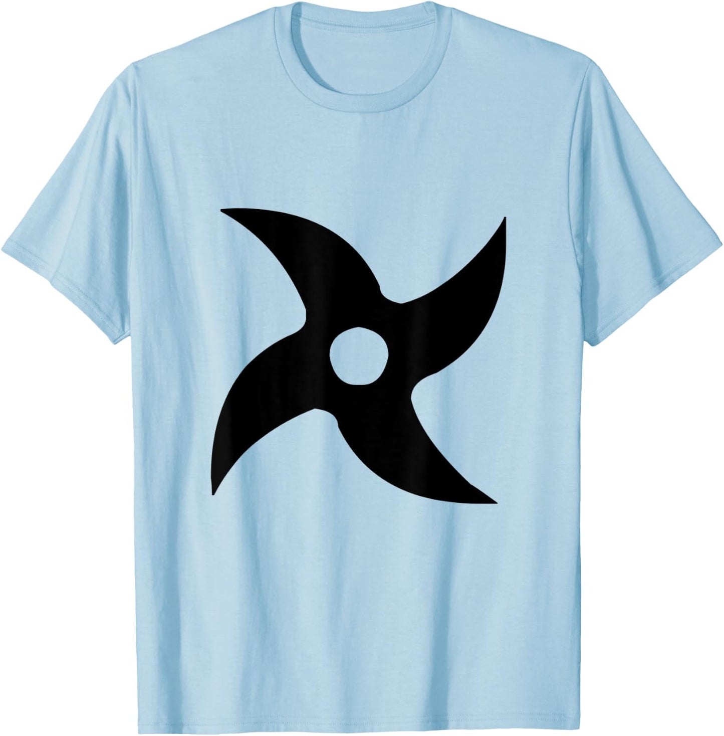 Ninja 4 Point Star T-Shirt - T-Shirt | Light Blue
